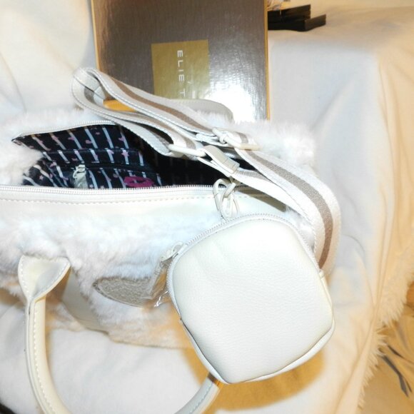 BETSEY JOHNSON LUV BETSEY FAUX FUR LBJODIE SATCHEL HANDBAG 🆕FAST😮💨⚡🚚 - Picture 9 of 16